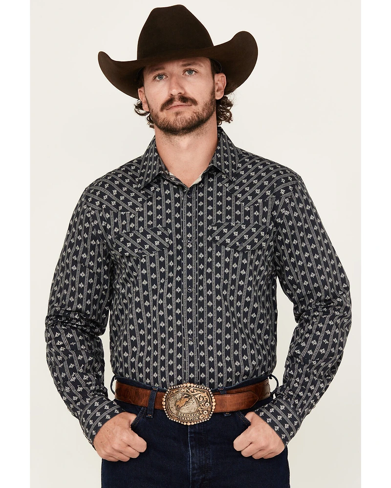 Gibson Trading Co Men's Icons Striped Long Sleeve Snap Western Shirt