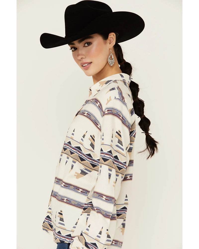 Idyllwind Women's Featherlight Printed Long Sleeve Pearl Snap Western Shirt