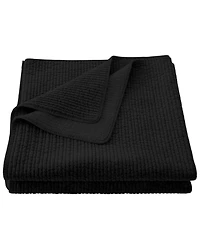 HiEnd Accents Black Stonewashed Cotton & Velvet 3-Piece King Quilt Set