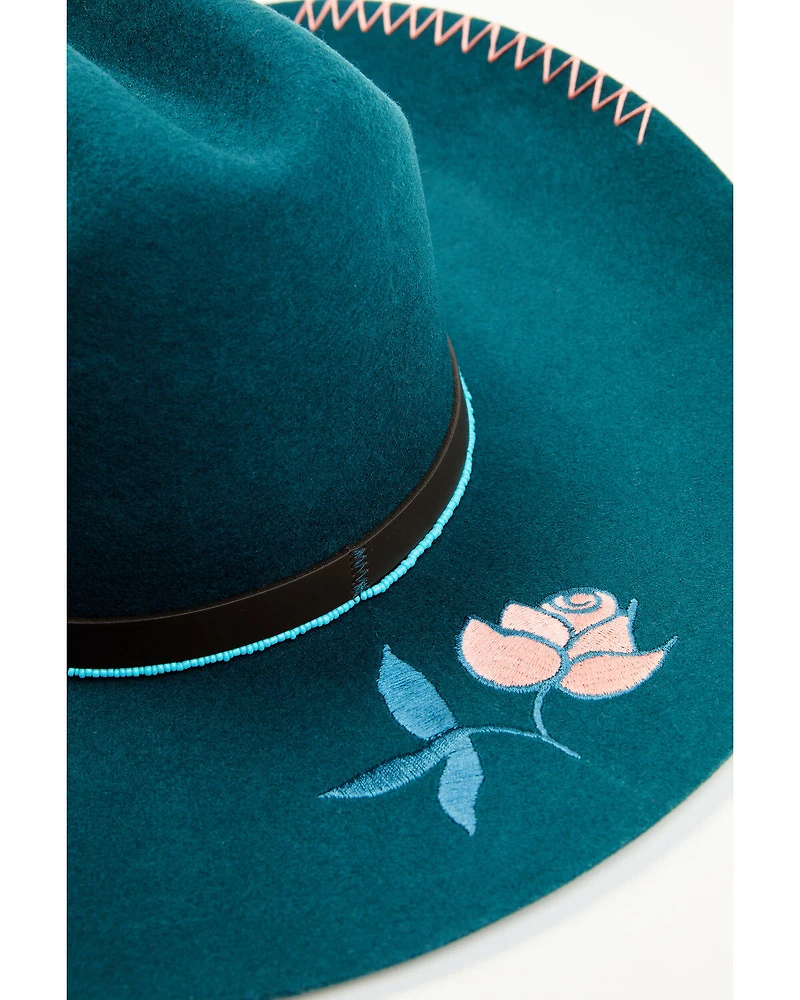 Shyanne Women's Mabel Embroidered Felt Cowboy Hat