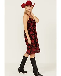 Wild Moss Women's Jacquard Cami Midi Dress
