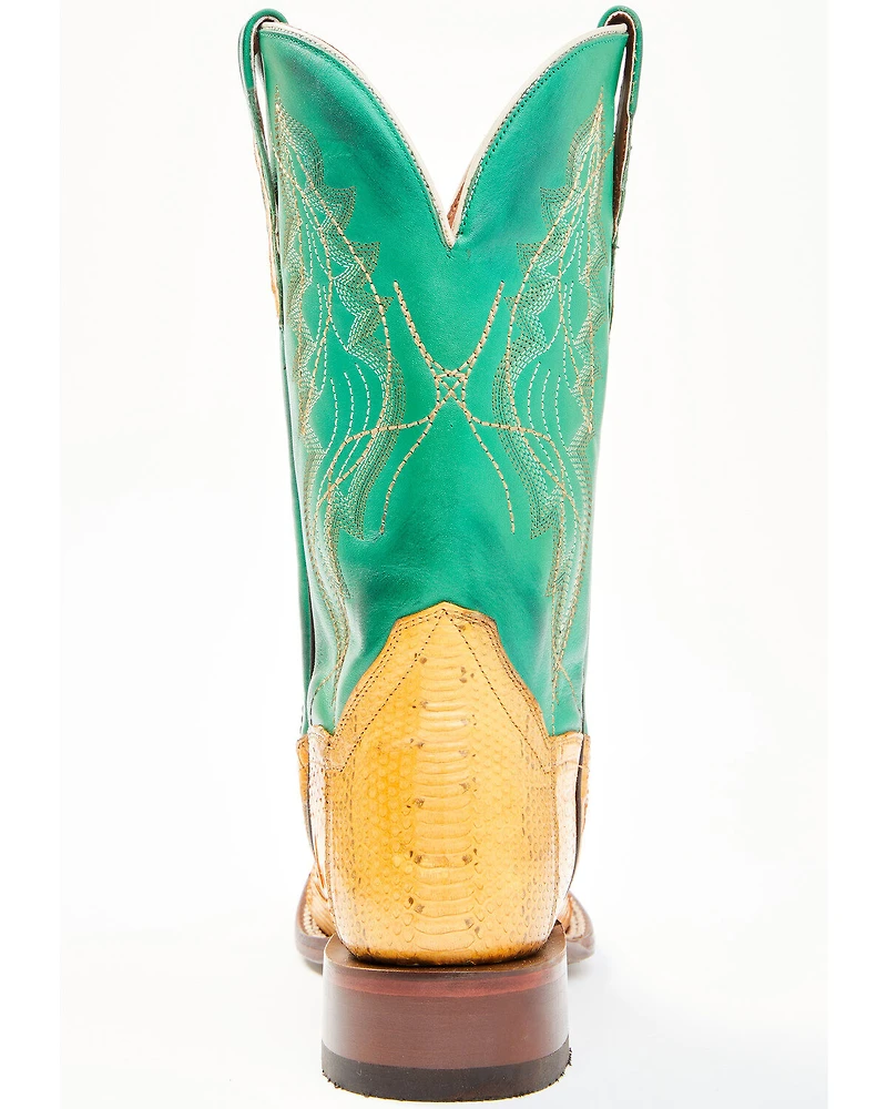 Dan Post Women's Exotic Watersnake Skin Western Boots - Broad Square Toe