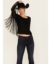 Idyllwind Women's Russello Lace Fringe Long Sleeve Shirt