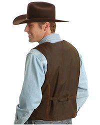 Outback Trading Co. Cliff Dweller Berber Lined Oilskin Vest