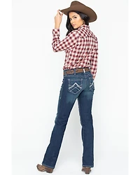 Ariat Women's Mid Rise Icon Stackable Straight Leg Jeans