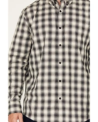 Cody James Men's Palamino Plaid Print Long Sleeve Button-Down Stretch Western Shirt - Tall