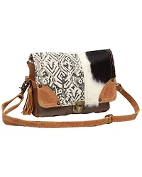 Myra Bag Women's Rug And Hairon Flap Messenger Bag