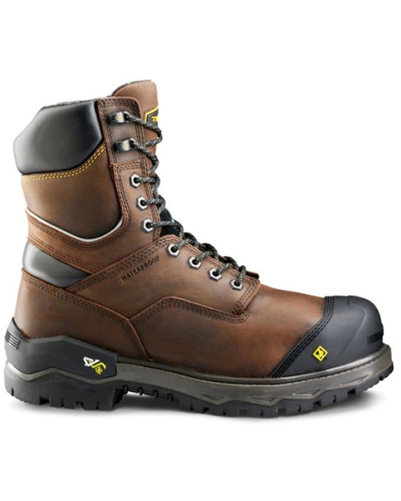 Kodiak Men's Gantry 8" Lace-Up Waterproof Work Boots - Composite Toe