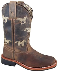 Smoky Mountain Boys' Buffalo Western Boots - Broad Square Toe