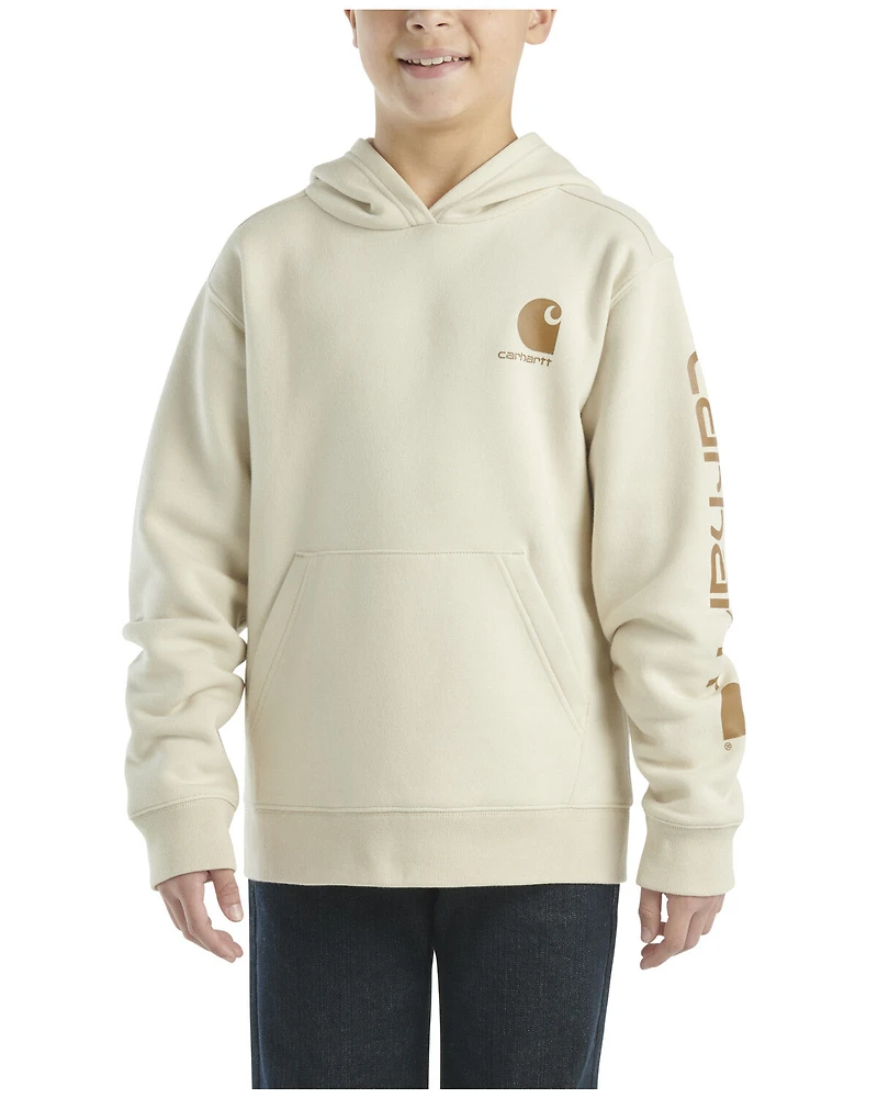 Carhartt Little Boys' Solid Logo Hooded Sweatshirt