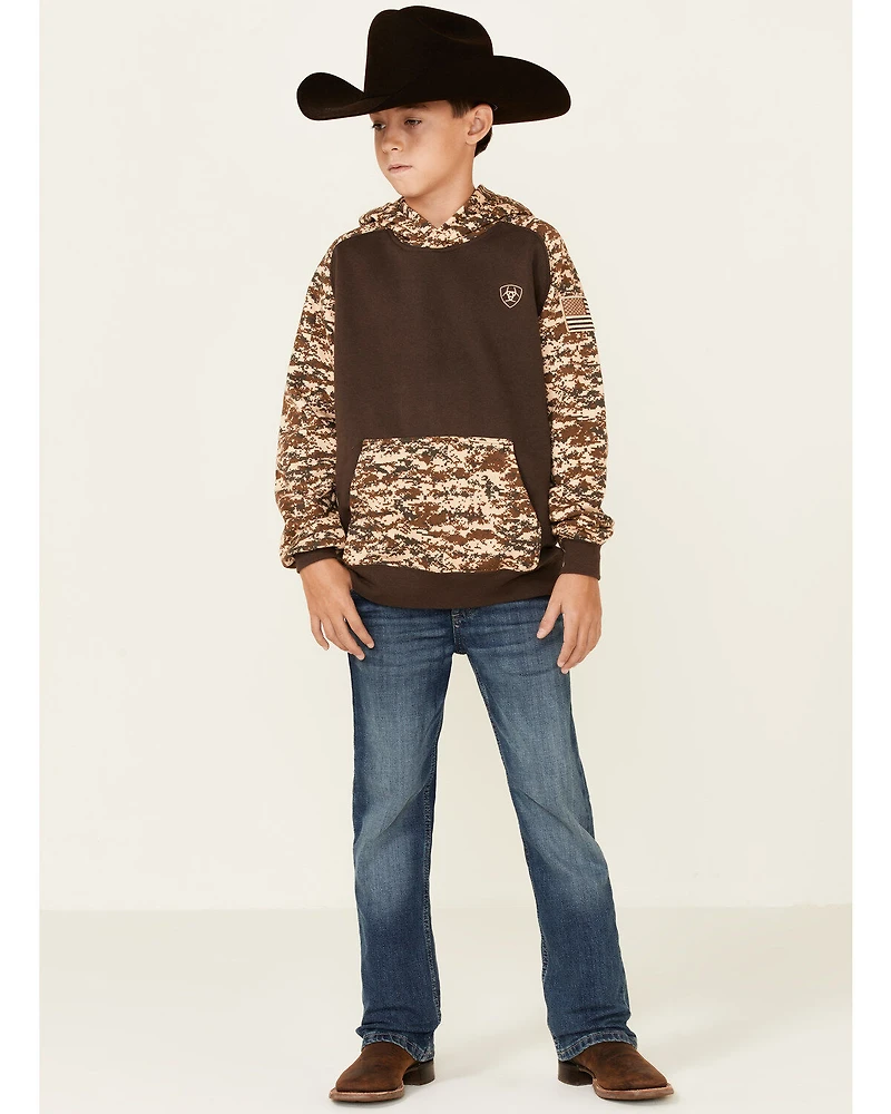 Ariat Boys' Patriot Desert Camo Hooded Sweatshirt