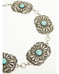 Shyanne Women's Thalia Turquoise Concho Chain Belt