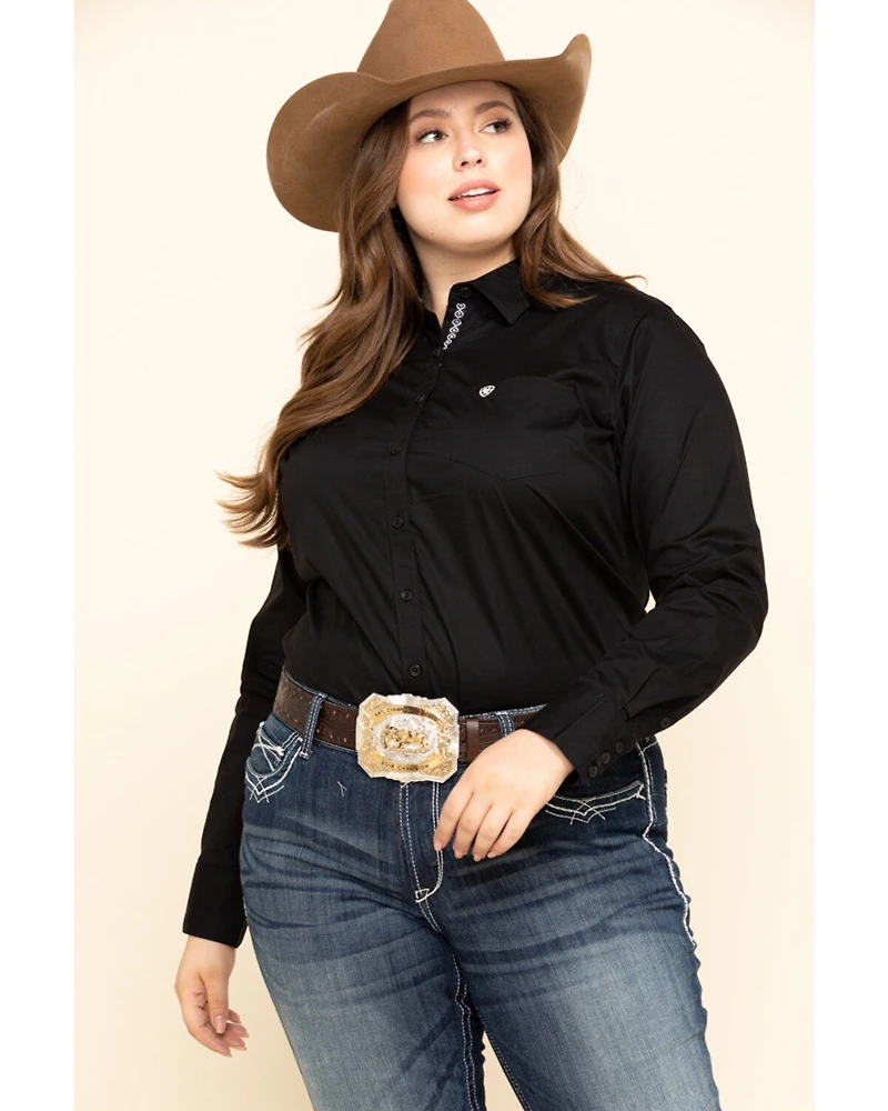 Ariat Women's Black Kirby Stretch Shirt - Plus