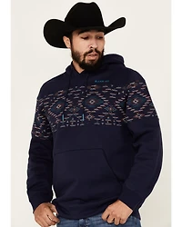 RANK 45® Men's Covebull Southwestern Print Hooded Sweatshirt