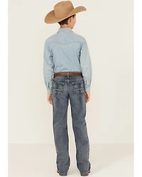 Ariat Boys' B4 Medium Wash Relaxed Bootcut Denim Jeans
