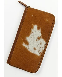 Shyanne Women's Brown Hair-On Wallet