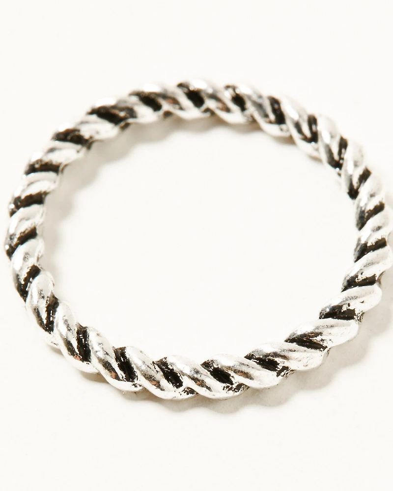 Shyanne Women's Crystal Rope Ring Set - 3 Piece