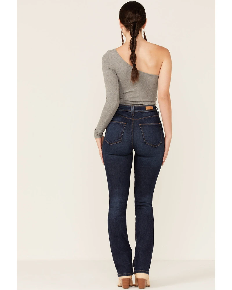 Lola Jeans Women's Medium Wash High Rise Straight