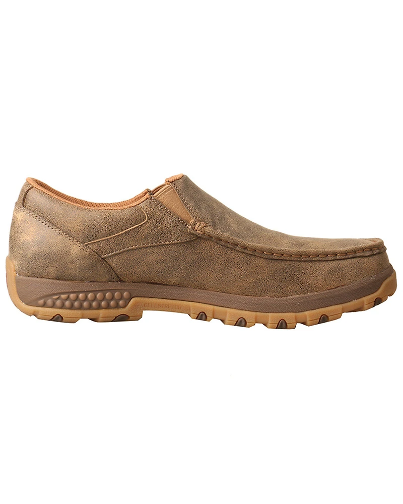 Twisted X Men's CellStretch Slip-On Driving Shoes - Moc Toe