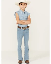 Shyanne Little Girls' Light Wash Riding Jeans