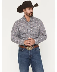 Ariat Men's Tegan Floral Print Long Sleeve Button-Down Western Shirt