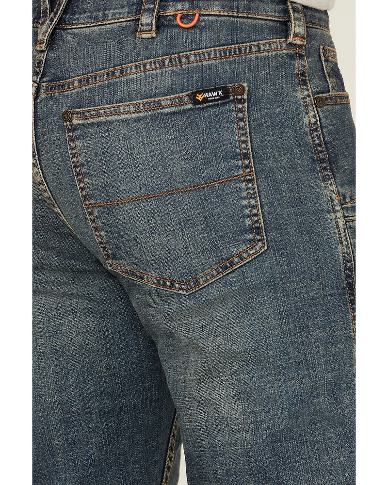 Hawx Men's Heritage Medium Wash Stretch Denim Jeans