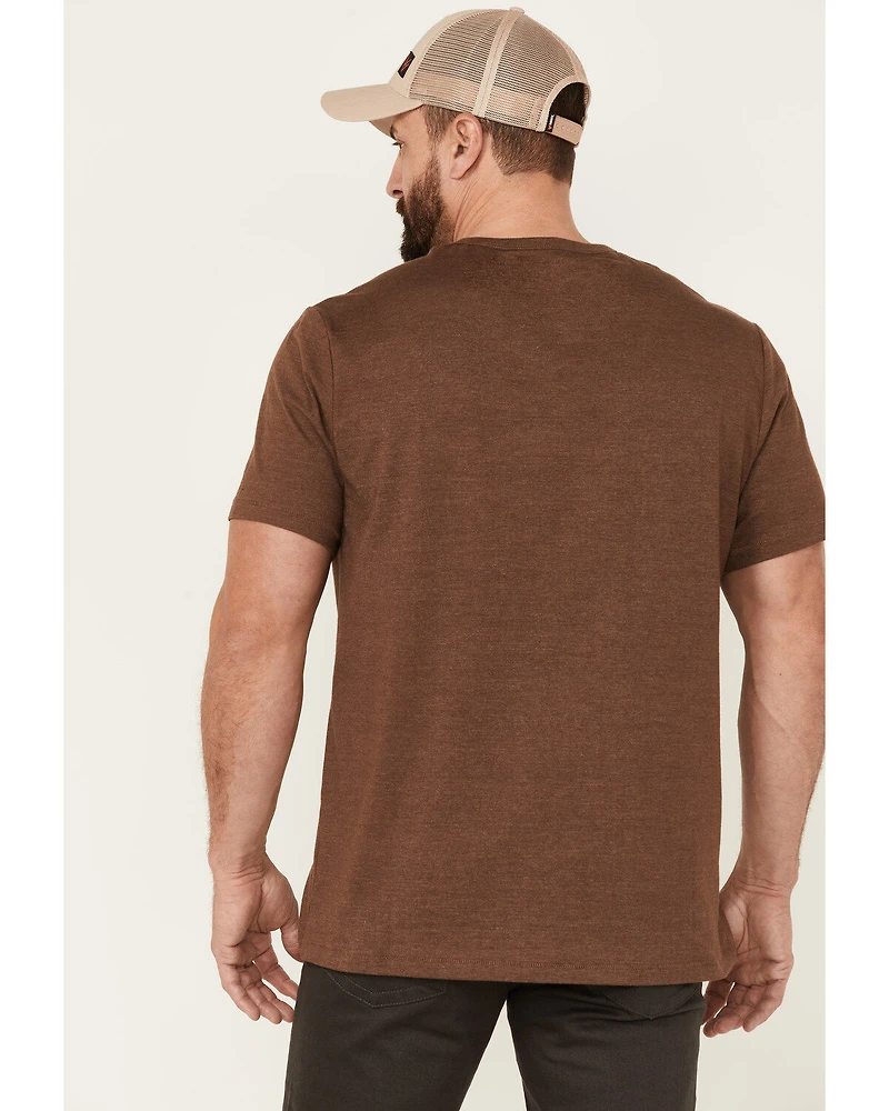 Brothers and Sons Men's Brown Yosemite Bear Graphic Short Sleeve T-Shirt