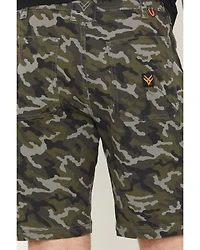 Hawx Men's Chip Camo Print Flat Front Work Shorts