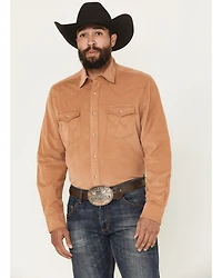 Wrangler Retro Men's Solid Corduroy Long Sleeve Snap Western Shirt