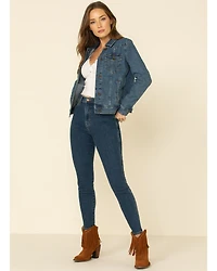 Wrangler Women's Dark Wash Classic Fit Denim Jacket