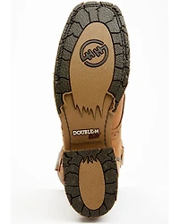 Double H Men's Boot Barn Exclusive 11" Domestic I.C.E™ Saddle Vamp Western Boots - Broad Square Toe
