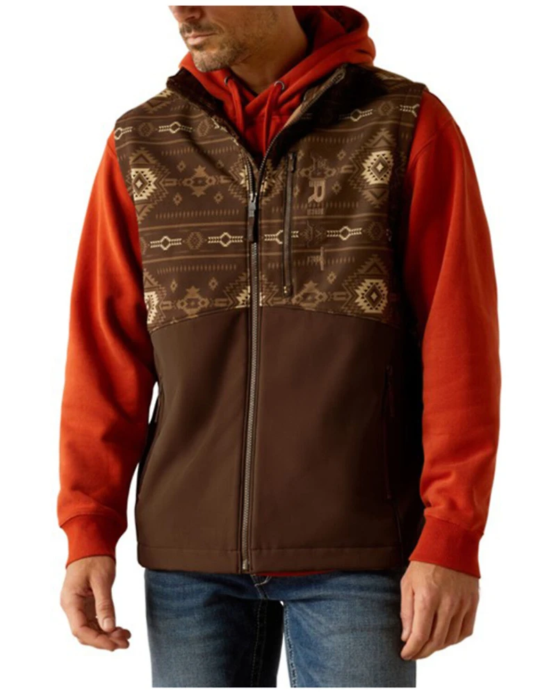 Ariat Men's Logan Southwestern Print Softshell Vest
