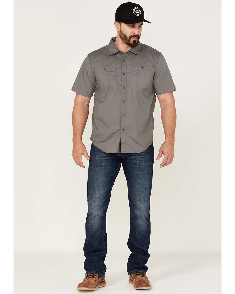 Brixton Men's Charter Solid Utility Button Down Western Shirt