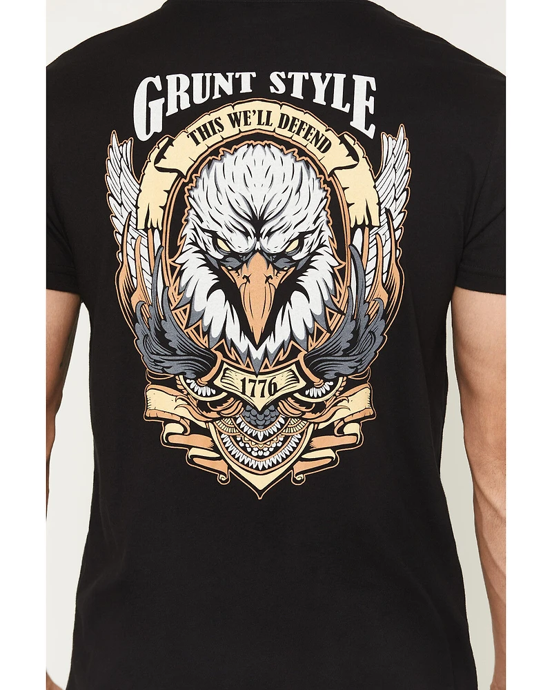 Grunt Style Men's Easy Rider Eagle Short Sleeve Graphic T-Shirt