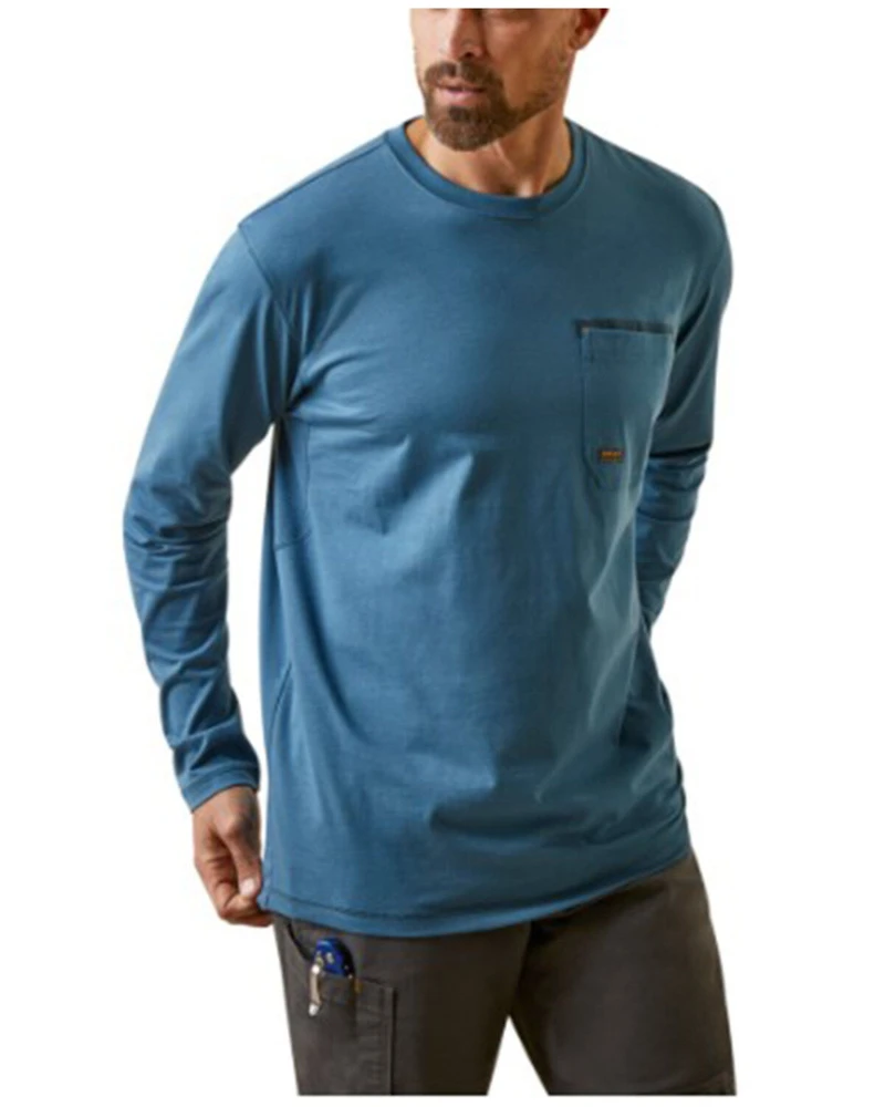 Ariat Men's Rebar Workman Blueprint Long Sleeve Graphic T-Shirt