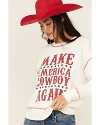 Blended Women's Make America Cowboy Again Graphic Sweatshirt
