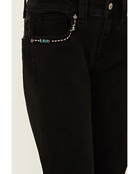 Shyanne Girls' Southwestern Embroidered Pocket Bootcut Stretch Jeans