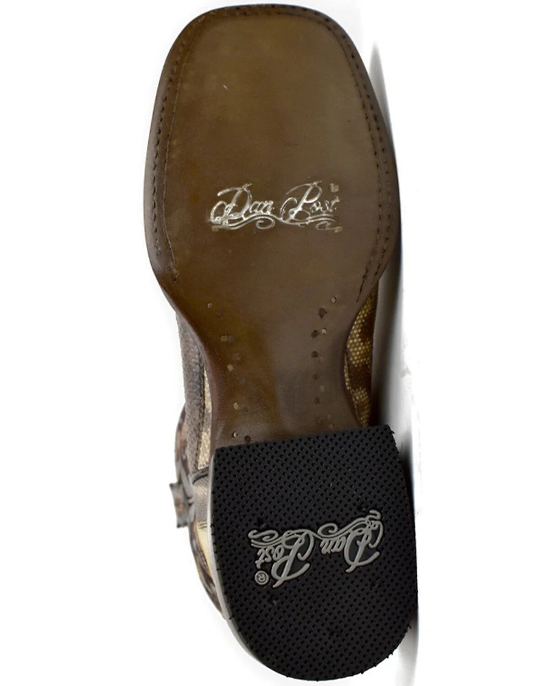 Dan Post Women's Karung Exotic Western Boots - Broad Square Toe