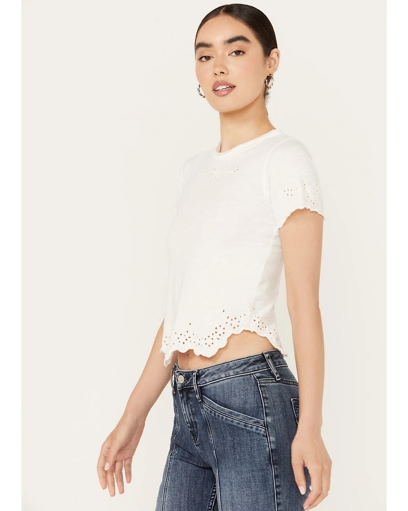 Free People Women's Call Me Baby Short Sleeve Tee