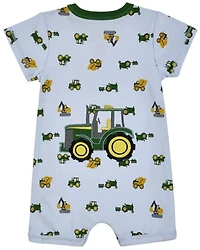 John Deere Infant Boys' Farm Equipment Short Sleeve Onesie