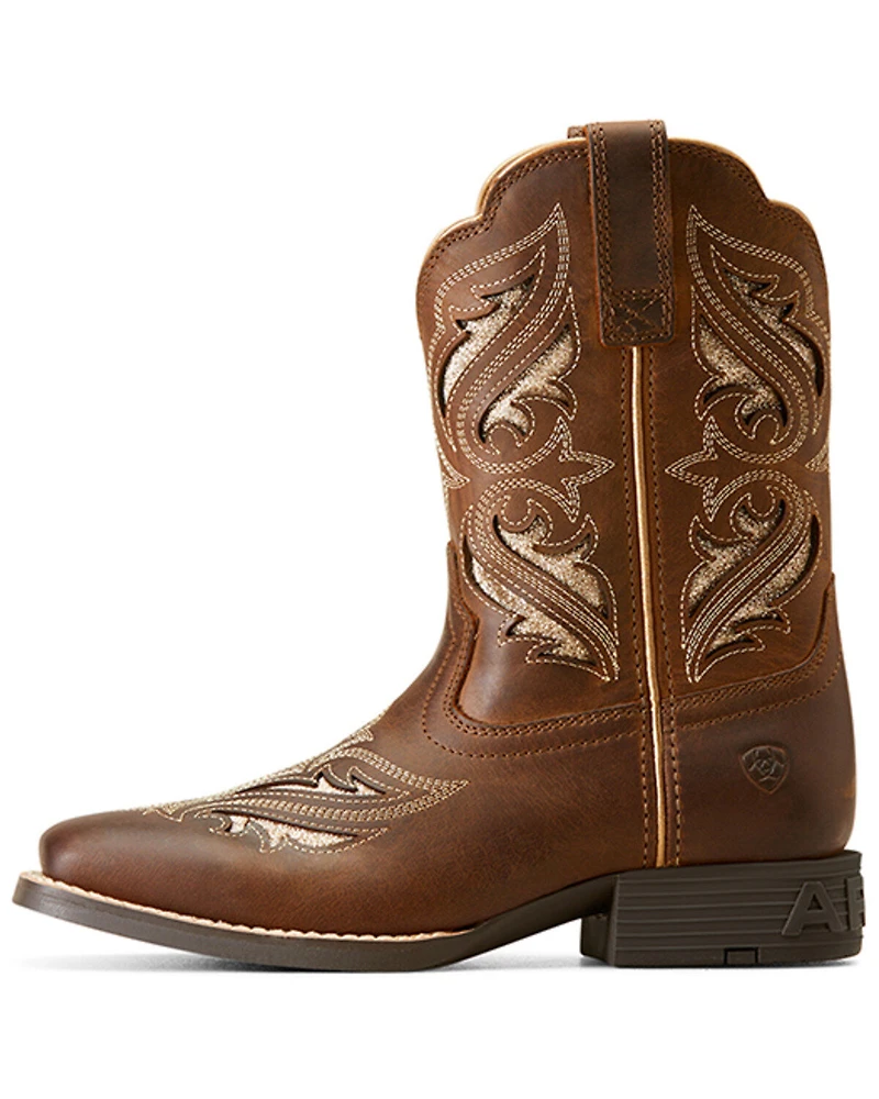 Ariat Girls' Round Up Bliss Western Boots - Broad Square Toe