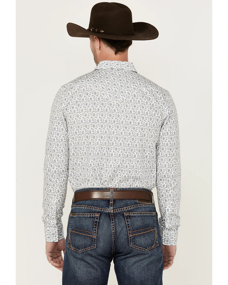 Cody James Men's Dandy Floral Print Long Sleeve Snap Western Shirt