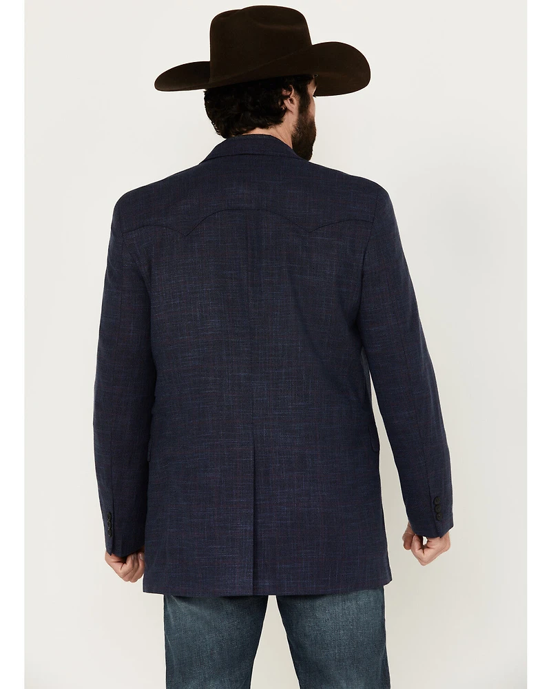 Circle S Men's Plaid Print Western Sportcoat