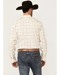 Kimes Ranch Men's Lucas Plaid Print Long Sleeve Button-Down Performance Western Shirt