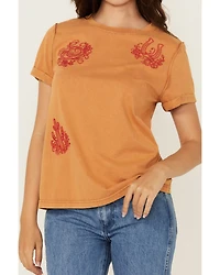 Blue B Women's Western Motif Short Sleeve Graphic Tee