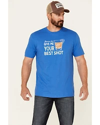 Moonshine Spirit Men's Best Shot Graphic Short Sleeve T-Shirt
