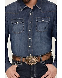 Ariat Men's Retro Stone Washed Denim Long Sleeve Western Shirt