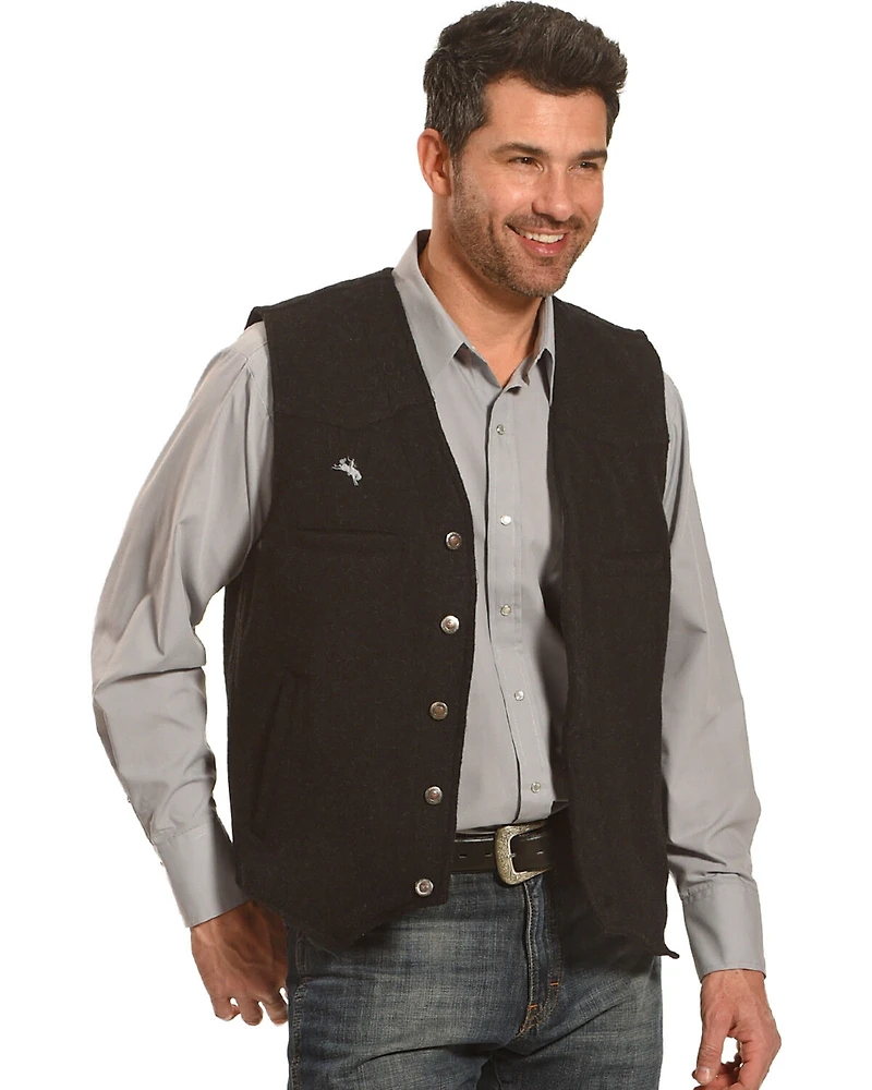 Wyoming Traders Men's Wool Button Closure Vest