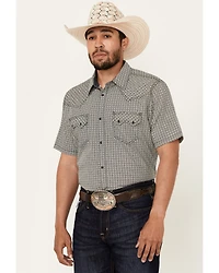 Cody James Men's Pool Party Geo Print Short Sleeve Snap Western Shirt