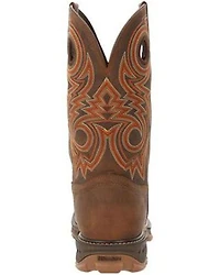 Durango Men's Saddle Waterproof Western Work Boots - Composite Toe